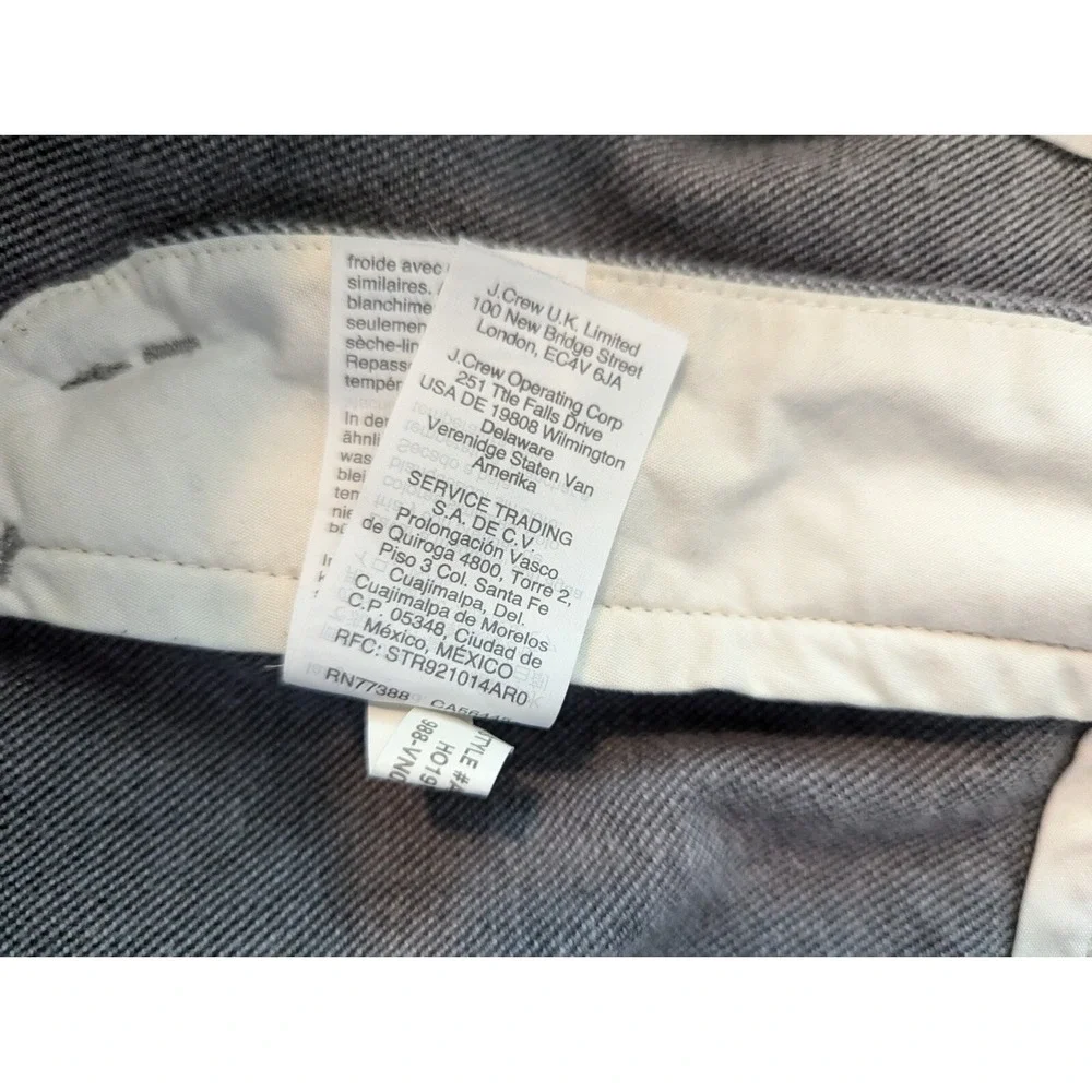 J. Crew Flex Chino Pants Men's 30x32 Gray Office Casual Business‎